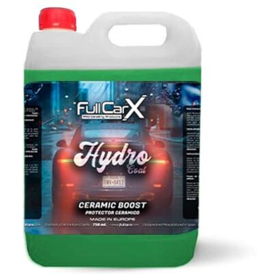 AutoFullCar Traitement céramique pour voiture HYDROCOAT FullCarX Répulsif pluie Ceramic Boost Bidon 5 litres pour voiture moto véhicules en général AutoFullCar Traitement céramique pour voiture HYDROCOAT FullCarX Répulsif pluie Ceramic Boost Bidon 5 litres pour voiture moto véhicules en général
