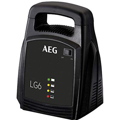 AEG Automotive 10269 Chargeur de batterie de voiture LG 6, 12 V, 6 A, avec affichage LED, bornes de batterie isolées, noir AEG Automotive 10269 Chargeur de batterie de voiture LG 6, 12 V, 6 A, avec affichage LED, bornes de batterie isolées, noir