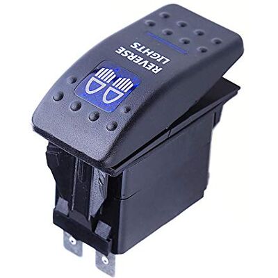 Mintice Interrupteur à Bascule Commutateur Lampe Lumière LED Bleu 12V 20A pour Voiture Bateau Moto (Reverse Light) Mintice Interrupteur à Bascule Commutateur Lampe Lumière LED Bleu 12V 20A pour Voiture Bateau Moto (Reverse Light)