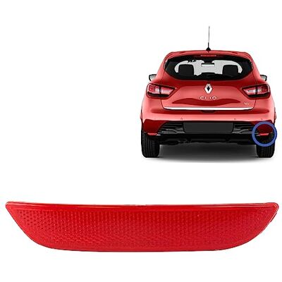 STARKIT PERFORMANCE Catadioptre compatible pour Clio 4 (2012-2020) RÉFLECTEUR ARRIÈRE DROIT Pare-chocs arrière 265605789R STARKIT PERFORMANCE Catadioptre compatible pour Clio 4 (2012-2020) RÉFLECTEUR ARRIÈRE DROIT Pare-chocs arrière 265605789R