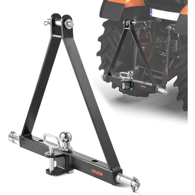 VEVOR Récepteur 3 points avec récepteur de 50,8 mm, raccord rapide à 3 points, capacité d'env. 2721,5 kg, adaptateur pour barre de remorquage pour tracteurs pour utilisations graves, couleur noire VEVOR Récepteur 3 points avec récepteur de 50,8 mm, raccord rapide à 3 points, capacité d'env. 2721,5 kg, adaptateur pour barre de remorquage pour tracteurs pour utilisations graves, couleur noire
