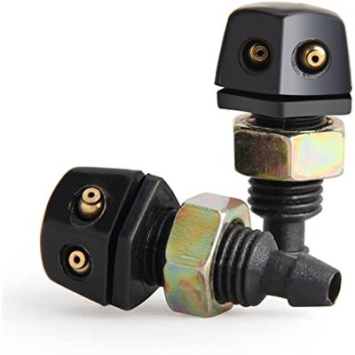 CarBole Pompes du lave-glace auto: Remplacement des Jets de Buse du Pulvérisateur d'essuie-glace du Système de Lavage de Pare-Brise 2PCS CarBole Pompes du lave-glace auto: Remplacement des Jets de Buse du Pulvérisateur d'essuie-glace du Système de Lavage de Pare-Brise 2PCS
