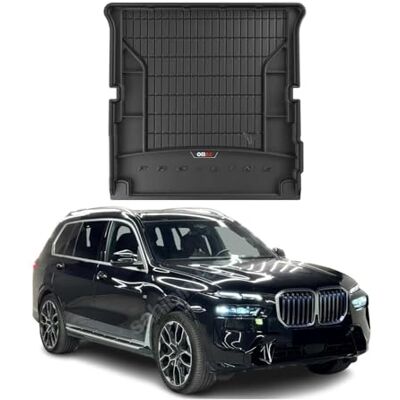 OMAC Tapis de coffre de qualité supérieure pour BMW X7 2018-2023 moulé 3D Caoutchouc TPE noir protégé contre les intempéries, inodore et robuste Accessoires de voiture SUV OMAC Tapis de coffre de qualité supérieure pour BMW X7 2018-2023 moulé 3D Caoutchouc TPE noir protégé contre les intempéries, inodore et robuste Accessoires de voiture SUV