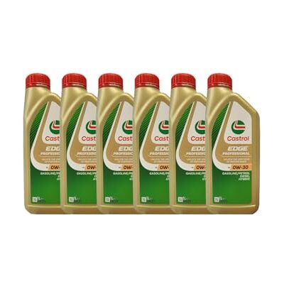 Castrol Lot de 6 bidons d'huile Edge Professional A5 0W-30 (pour Volvo) Castrol Lot de 6 bidons d'huile Edge Professional A5 0W-30 (pour Volvo)