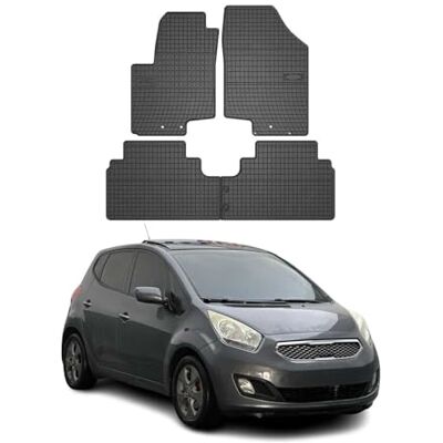 OMAC Tapis de voiture tous temps Compatible avec Kia Venga 2010-2022 Ajustement 3D Bord haut En caoutchouc Noir OMAC Tapis de voiture tous temps Compatible avec Kia Venga 2010-2022 Ajustement 3D Bord haut En caoutchouc Noir