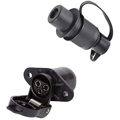 ETUKER Prise Remorque & Prise pour Remorque 3 Broches, 12V Étanche Prise De Remorque 3 Broches Femelle Male, Prise Remorque Attelage 3 Broches Mate Convient Remorque/RV/Voiture(2 Points De Montage) ETUKER Prise Remorque & Prise pour Remorque 3 Broches, 12V Étanche Prise De Remorque 3 Broches Femelle Male, Prise Remorque Attelage 3 Broches Mate Convient Remorque/RV/Voiture(2 Points De Montage)