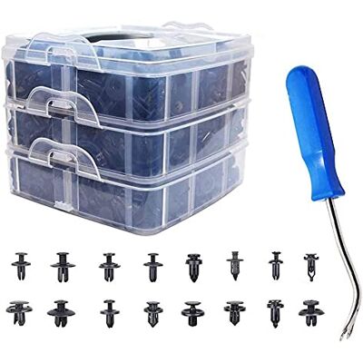 ANCLLO 625Pcs Car Plastic Rivets Fasteners Push Type Pin Rivets Clips Trim Kit for Toyota, Honda, Buick, BMW, Daewoo, GMC, Jeep Suzuki and Mazda ANCLLO 625Pcs Car Plastic Rivets Fasteners Push Type Pin Rivets Clips Trim Kit for Toyota, Honda, Buick, BMW, Daewoo, GMC, Jeep Suzuki and Mazda