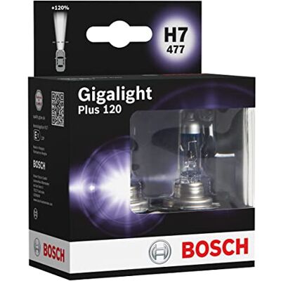 Bosch H7 Plus 120 Gigalight lampes de phare 12 V 55 W PX26d 2 ampoules Bosch H7 Plus 120 Gigalight lampes de phare 12 V 55 W PX26d 2 ampoules