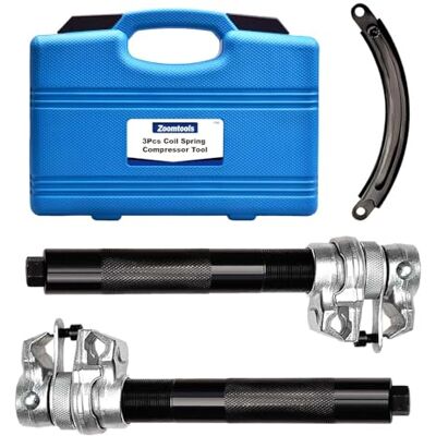 Zoomtools Lot de 2 tendeurs de ressort universels pour voiture, outil d'amortisseur de voiture, charge 1,2 t Zoomtools Lot de 2 tendeurs de ressort universels pour voiture, outil d'amortisseur de voiture, charge 1,2 t