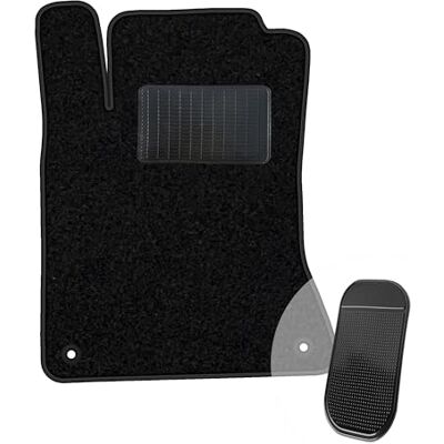 moto-MOLTICO Tapis de sol de voiture en velours, côté conducteur, noir, 1 pièce, convient pour Mercedes-Benz Classe A B CLA GLA 2011-2019 moto-MOLTICO Tapis de sol de voiture en velours, côté conducteur, noir, 1 pièce, convient pour Mercedes-Benz Classe A B CLA GLA 2011-2019