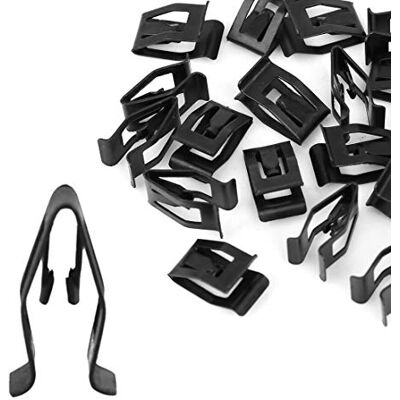uxcell sourcing map 20Pcs noir Voiture tableau bord garniture console retenue métal uxcell sourcing map 20Pcs noir Voiture tableau bord garniture console retenue métal
