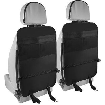 Firschoie Lot de 2 Organisateurs de Voiture, protection dorsale voiture, Protecteur de siège arrière de voiture des enfants, Anti-coup de pied imperméable, organiseur voiture siege avec 2 poches Firschoie Lot de 2 Organisateurs de Voiture, protection dorsale voiture, Protecteur de siège arrière de voiture des enfants, Anti-coup de pied imperméable, organiseur voiture siege avec 2 poches