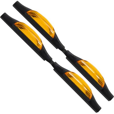 AERZETIX C64496 Lot de 2 protections réfléchissantes pour portes de voiture 200x18x20 mm réflecteur à clip catadioptre tuning carrosserie véhicule en plastique jaune AERZETIX C64496 Lot de 2 protections réfléchissantes pour portes de voiture 200x18x20 mm réflecteur à clip catadioptre tuning carrosserie véhicule en plastique jaune