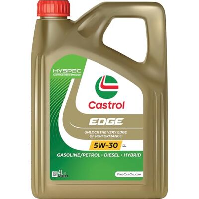 Castrol EDGE Huile Moteur 5W-30 LL, 4 Litre, Or Castrol EDGE Huile Moteur 5W-30 LL, 4 Litre, Or