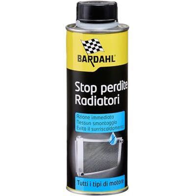 Bardahl Radiator Stop Leak Arrête les fuites d'eau du radiateur, action immédiate, sans démontage, évite les fuites de liquide, convient à tous les types de moteurs, essence, diesel et GPL, 300 ml Bardahl Radiator Stop Leak Arrête les fuites d'eau du radiateur, action immédiate, sans démontage, évite les fuites de liquide, convient à tous les types de moteurs, essence, diesel et GPL, 300 ml