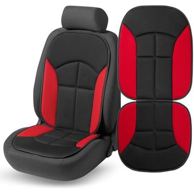 Walser Couvre-siège Novara Couvre-siège universel et coussin de protection en noir et rouge Protège-siège pour voitures et camions 13446 Walser Couvre-siège Novara Couvre-siège universel et coussin de protection en noir et rouge Protège-siège pour voitures et camions 13446