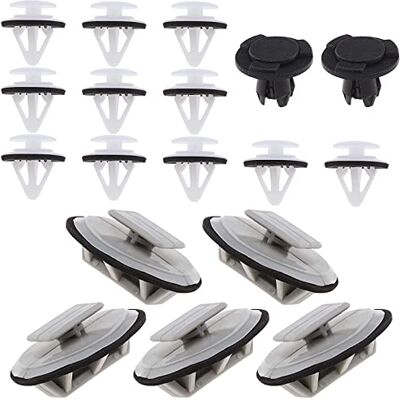 eMagTech 1 ensemble complet de clips de garniture en plastique compatibles avec Mazda 3 BL (2008-2013) Mazda 6 GH (2007-2012) Pièce de rechange pour jupe latérale de voiture eMagTech 1 ensemble complet de clips de garniture en plastique compatibles avec Mazda 3 BL (2008-2013) Mazda 6 GH (2007-2012) Pièce de rechange pour jupe latérale de voiture