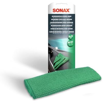 Chiffon microfibre Sonax - Nettoyage de Vitres et Surfaces - 38x38cm Chiffon microfibre Sonax - Nettoyage de Vitres et Surfaces - 38x38cm