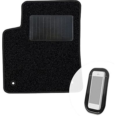 moto-MOLTICO Tapis conducteur en velours noir pour Opel Crossland X à partir de 2017 moto-MOLTICO Tapis conducteur en velours noir pour Opel Crossland X à partir de 2017