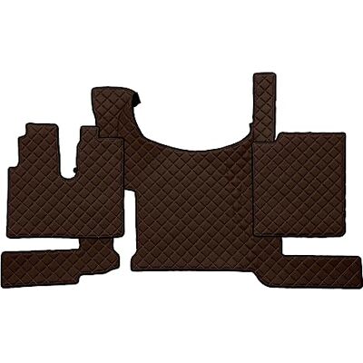 F-CORE Tapis de entierement le sol camion compatibilité pour MAN TGX 03.21- Avec frein au sol MARRON F-CORE Tapis de entierement le sol camion compatibilité pour MAN TGX 03.21- Avec frein au sol MARRON