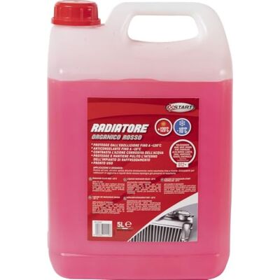 START Refroidisseur liquide organique rouge G12+ 5 litres Agit contre les effets corrosifs de l'eau Protège contre l'ébullition jusqu'à +120 °C et résiste au gel jusqu'à -10 °C START Refroidisseur liquide organique rouge G12+ 5 litres Agit contre les effets corrosifs de l'eau Protège contre l'ébullition jusqu'à +120 °C et résiste au gel jusqu'à -10 °C