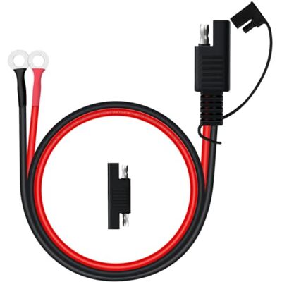 YINGAYOU Connecteur SAE Batterie Moto 10AWG 30A SAE vers O Ring 8mm 12V 24V pour Moto, Solar Panel, Voiture, Bateau (10AWG, 0.3 m) YINGAYOU Connecteur SAE Batterie Moto 10AWG 30A SAE vers O Ring 8mm 12V 24V pour Moto, Solar Panel, Voiture, Bateau (10AWG, 0.3 m)