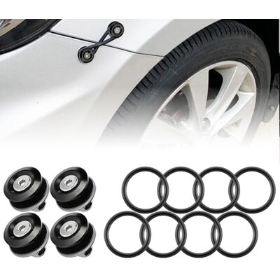 Rolling Gears Kit de fixation rapide de pare-chocs de JDM pour le couvercle de trappe de coffre arrière de butoirs arrière (noir) Rolling Gears Kit de fixation rapide de pare-chocs de JDM pour le couvercle de trappe de coffre arrière de butoirs arrière (noir)