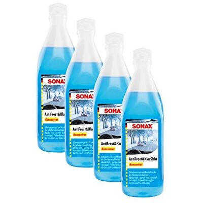 SONAX 03321000 Lot de 4 flacons de concentré antigel et transparent Parfum citron 250 ml SONAX 03321000 Lot de 4 flacons de concentré antigel et transparent Parfum citron 250 ml