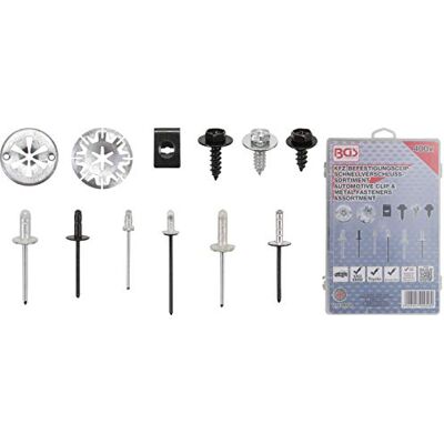 BGS 9058 Assortiment de clips de fixation automobiles pour Audi, VW, Toyota, Mercedes-Benz, BMW 400 pièces BGS 9058 Assortiment de clips de fixation automobiles pour Audi, VW, Toyota, Mercedes-Benz, BMW 400 pièces