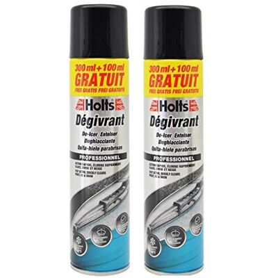 Holts Lot de 2 Dégivrants 300ml + 100 ml GRATUITS Holts Lot de 2 Dégivrants 300ml + 100 ml GRATUITS