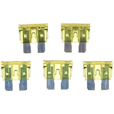 SIXTOL Lot de 100 fusibles à lame pour voiture, 20 A, pour voiture, camping-car, moto SIXTOL Lot de 100 fusibles à lame pour voiture, 20 A, pour voiture, camping-car, moto