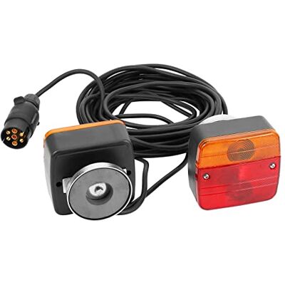DARKGUARD Feux Arrière Remorque Ampoule-12V-avec Magnétique-Marque E-avec Câble7,5m-Connecteur Fiche 7 Broches- Imperméable,Etanche Feu Remorque 12v avec Prise pour Caravane Véhicules Agricole DARKGUARD Feux Arrière Remorque Ampoule-12V-avec Magnétique-Marque E-avec Câble7,5m-Connecteur Fiche 7 Broches- Imperméable,Etanche Feu Remorque 12v avec Prise pour Caravane Véhicules Agricole