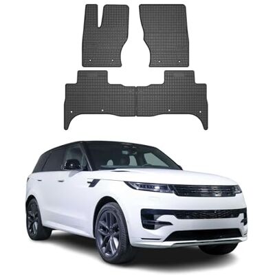 OMAC Tapis de voiture Allwetter Compatible avec Land Rover Range Rover Sport II 2013-2017 Ajustement 3D En caoutchouc Noir 4 pièces OMAC Tapis de voiture Allwetter Compatible avec Land Rover Range Rover Sport II 2013-2017 Ajustement 3D En caoutchouc Noir 4 pièces
