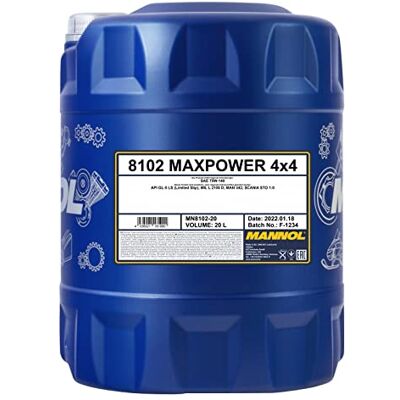 MANNOL Max Power 4 x 4 75 W de 140 API GL 5 LS, 1 L MANNOL Max Power 4 x 4 75 W de 140 API GL 5 LS, 1 L