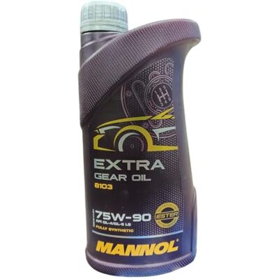 MANNOL Extra de getriebeoel 75 W 90 API GL 4/GL 5 LS, 1 L Synthétique pour boîte de vitesses, différentiels et direction, conforme à API GL-5 LS et MACK GO-J, protection contre MANNOL Extra de getriebeoel 75 W 90 API GL 4/GL 5 LS, 1 L Synthétique pour boîte de vitesses, différentiels et direction, conforme à API GL-5 LS et MACK GO-J, protection contre