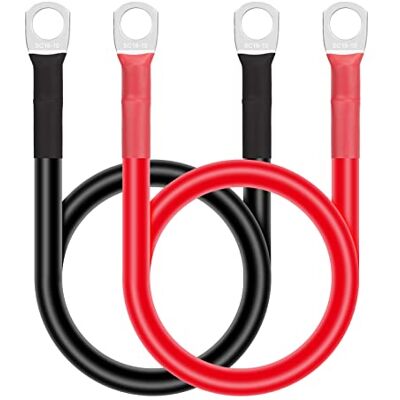 GUNGY Lot de 2 câbles de batterie 16 mm² 50 cm 12 V Câble en cuivre 5 AWG Avec bornes à anneau M10 Pour voiture, camion, moto Solaire Marine Rouge et noir GUNGY Lot de 2 câbles de batterie 16 mm² 50 cm 12 V Câble en cuivre 5 AWG Avec bornes à anneau M10 Pour voiture, camion, moto Solaire Marine Rouge et noir