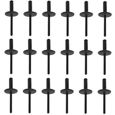 OTOTEC Lot de 50 rivets aveugles en plastique pour pare-chocs de roue de véhicule Pour trou de 6 mm 51717002953 Noir OTOTEC Lot de 50 rivets aveugles en plastique pour pare-chocs de roue de véhicule Pour trou de 6 mm 51717002953 Noir