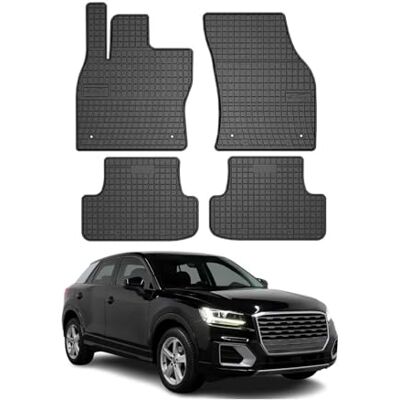 OMAC Tapis de voiture tous temps Compatible avec Audi Q2 2016-2020 Ajustement 3D En caoutchouc Noir Tapis de voiture en caoutchouc, résistants aux intempéries, antidérapants, produits spécifiques au véhicule, imperméables OMAC Tapis de voiture tous temps Compatible avec Audi Q2 2016-2020 Ajustement 3D En caoutchouc Noir Tapis de voiture en caoutchouc, résistants aux intempéries, antidérapants, produits spécifiques au véhicule, imperméables