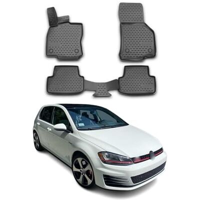 OMAC Tapis de Sol Compatible avec VW Golf 7 2012-2019 Caoutchouc TPE Noir OMAC Tapis de Sol Compatible avec VW Golf 7 2012-2019 Caoutchouc TPE Noir