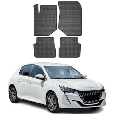 OMAC Tapis de voiture Allwetter Compatible avec Peugeot 208 II 2019-2022 Ajustement 3D En caoutchouc Noir OMAC Tapis de voiture Allwetter Compatible avec Peugeot 208 II 2019-2022 Ajustement 3D En caoutchouc Noir