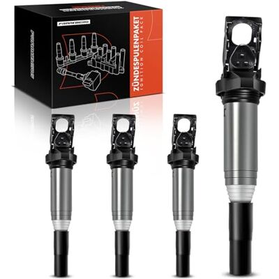 Frankberg 4x Bobines d'allumage Compatibles avec E46 E90 E91 E92 E93 E39 E60 E61 F07 E63 E64 F13 E81 E82 E87 E88 F20 F21 Série 7 X1 X3 X5 X6 Z3 Z4 M.i.n.i Remplacer# 12131712219 Frankberg 4x Bobines d'allumage Compatibles avec E46 E90 E91 E92 E93 E39 E60 E61 F07 E63 E64 F13 E81 E82 E87 E88 F20 F21 Série 7 X1 X3 X5 X6 Z3 Z4 M.i.n.i Remplacer# 12131712219