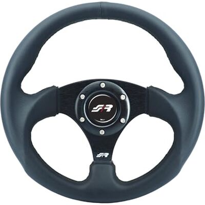 Volant Universel Simoni Racing Rolle - EcoCuir Noir - Diamètre 300mm Volant Universel Simoni Racing Rolle - EcoCuir Noir - Diamètre 300mm