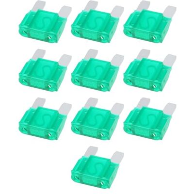 OTOTEC Lot de 10 fusibles maxi de 29 mm pour voiture, 32 V, 30 A, pour automobile, camion, camping-car, bateau OTOTEC Lot de 10 fusibles maxi de 29 mm pour voiture, 32 V, 30 A, pour automobile, camion, camping-car, bateau