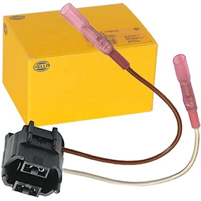 HELLA Fiche 2pôle Câble: 100/120mm marron/blanc 8KB 863 949-011 HELLA Fiche 2pôle Câble: 100/120mm marron/blanc 8KB 863 949-011