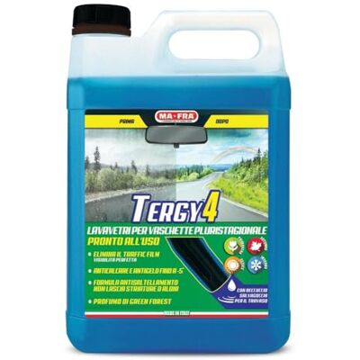 Ma-Fra Mafra, Tergy 4, Format 4,5L, Liquide Lave-Glace Automobile Multisaison prêt à l'emploi pour bacs Lave-Glace, Nettoyant Antigel pour Essuie-Glaces Jusqu'à -5°C, élimine Les Pellicules de Circulation Ma-Fra Mafra, Tergy 4, Format 4,5L, Liquide Lave-Glace Automobile Multisaison prêt à l'emploi pour bacs Lave-Glace, Nettoyant Antigel pour Essuie-Glaces Jusqu'à -5°C, élimine Les Pellicules de Circulation