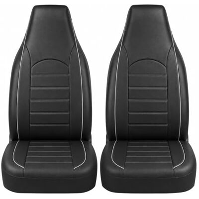 TOYOUN Classique Housses de Siège de Voiture Avant Simili-Cuir Universelle Housse de Sieges Auto Couvre Siege Auto Avant Convient à la Plupart des Voitures, Camions, SUV ou Camionnettes, Gris TOYOUN Classique Housses de Siège de Voiture Avant Simili-Cuir Universelle Housse de Sieges Auto Couvre Siege Auto Avant Convient à la Plupart des Voitures, Camions, SUV ou Camionnettes, Gris
