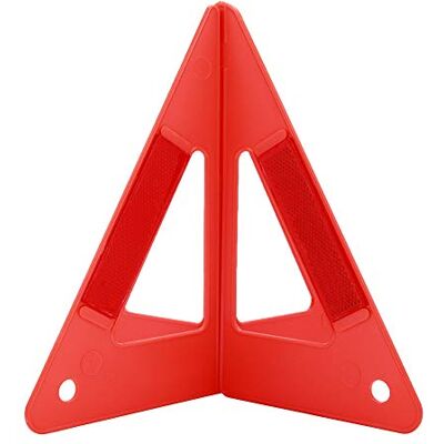 Suuonee Panneau d'avertissement de panne de voiture, triangle réfléchissant d'urgence de voiture portative avertissant le signal d'arrêt de la route de sécurité Suuonee Panneau d'avertissement de panne de voiture, triangle réfléchissant d'urgence de voiture portative avertissant le signal d'arrêt de la route de sécurité