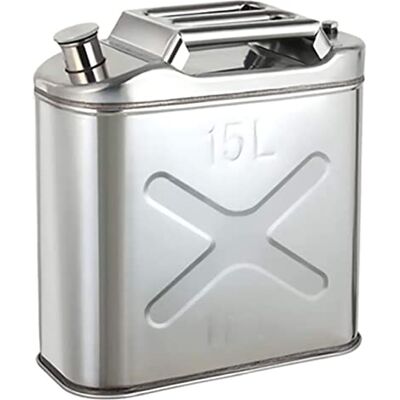 CORGLI 5L/10L/15L/20L Jerrican de carburant pour essence, diesel, réservoir de réservoir, réservoir de secours, bidon en acier inoxydable 201 pour moto, voiture, tondeuse, bateau, camping 15L CORGLI 5L/10L/15L/20L Jerrican de carburant pour essence, diesel, réservoir de réservoir, réservoir de secours, bidon en acier inoxydable 201 pour moto, voiture, tondeuse, bateau, camping 15L
