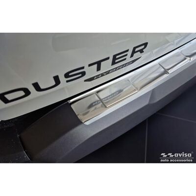 Avisa Protection de seuil arrière inox compatible avec Dacia Duster III 2024- 'Ribs' Avisa Protection de seuil arrière inox compatible avec Dacia Duster III 2024- 'Ribs'