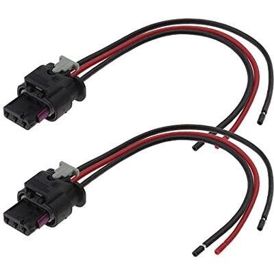 ECSiNG Lot de 2 adaptateurs de faisceau de câblage pour capteur de stationnement à 3 broches 4F0973703 4H0973703 Compatible avec VW Passat Jetta Golf Beetle Audi A3 A4 A6 Skoda Seat 13,5 cm ECSiNG Lot de 2 adaptateurs de faisceau de câblage pour capteur de stationnement à 3 broches 4F0973703 4H0973703 Compatible avec VW Passat Jetta Golf Beetle Audi A3 A4 A6 Skoda Seat 13,5 cm